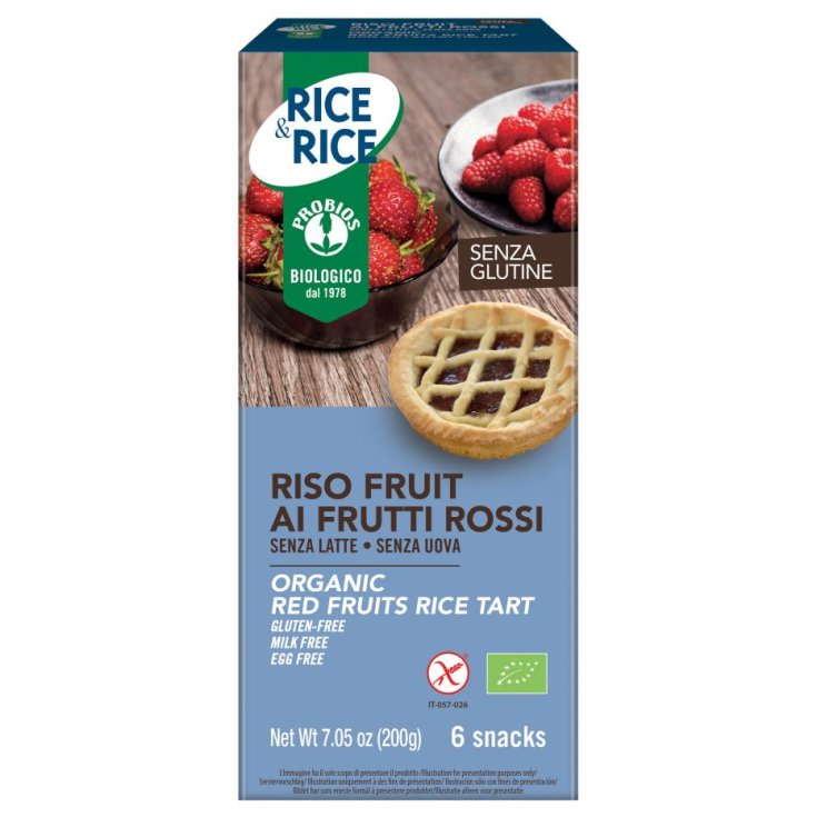Rice&Rice Riso Fruit Ai Frutti Rossi Probios 6x33g