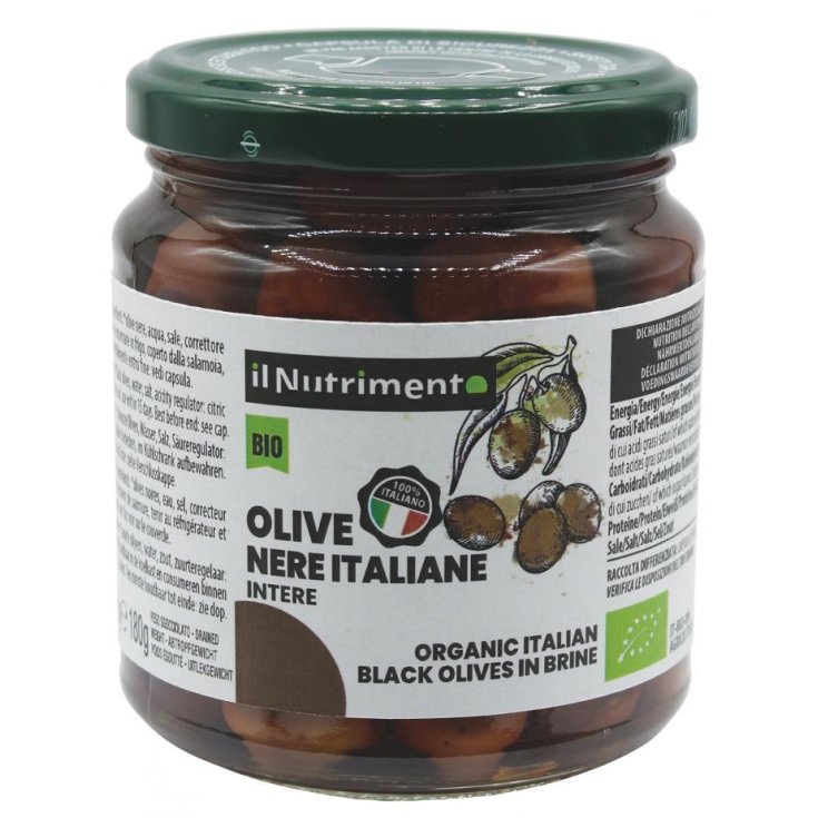 Olive Nere In Salamoia Il Nutrimento Bio 280g