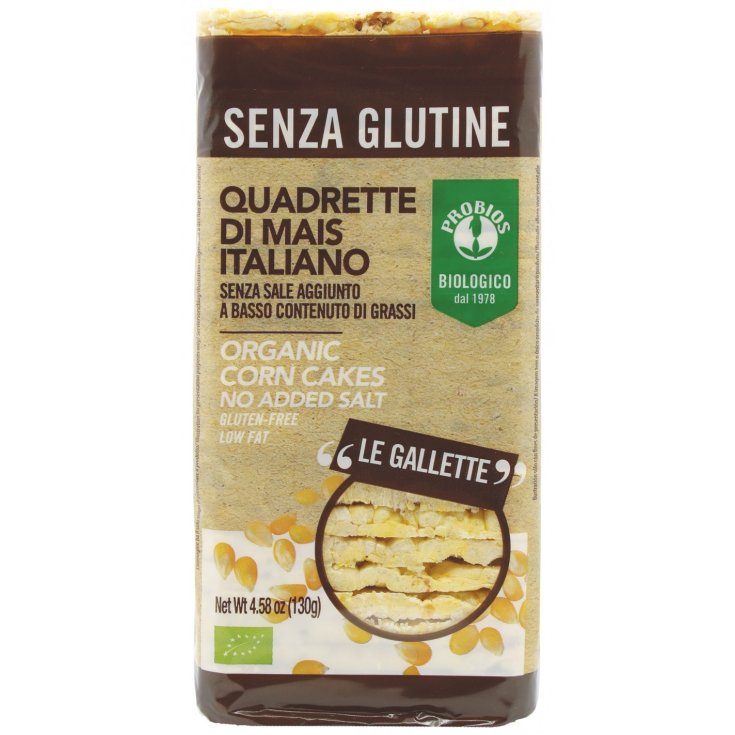 Senza Glutine Quadrette Di Mais Senza Sale Aggiunto Probios 130g