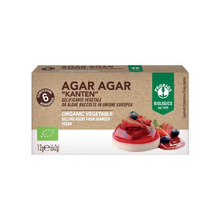 Agar Agar Gelificante Vegetale Probios 12g (6x2g)