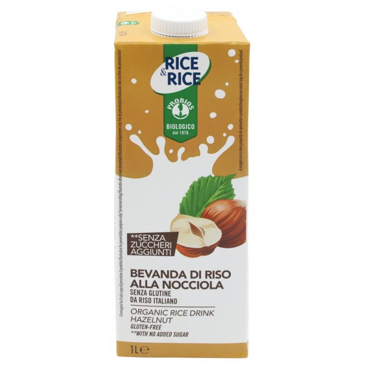 Rice&Rice Bevanda Di Riso Alla Nocciola Probios 1l