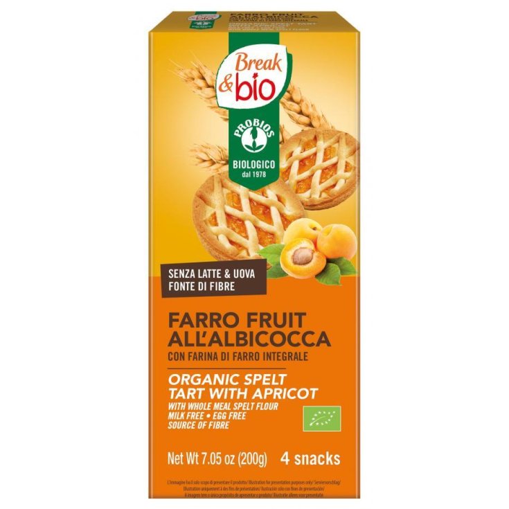 Break&Bio Farro Fruit All'Albicocca Probios 4x50g