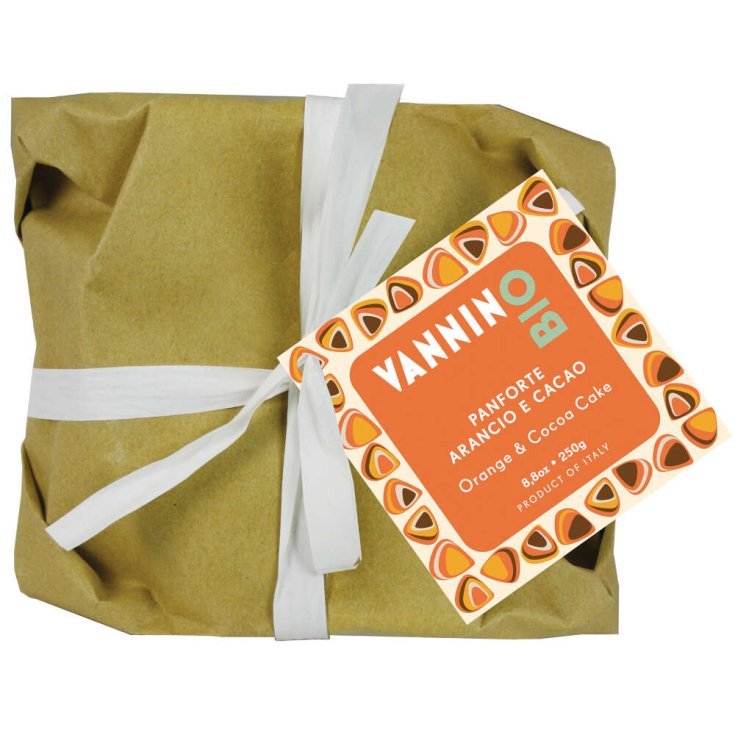 Panforte Cacao Arancio E Mandorle Vannini Bio 250g