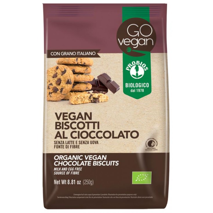 Go Vegan Biscotti Al Cioccolato Probios 250g