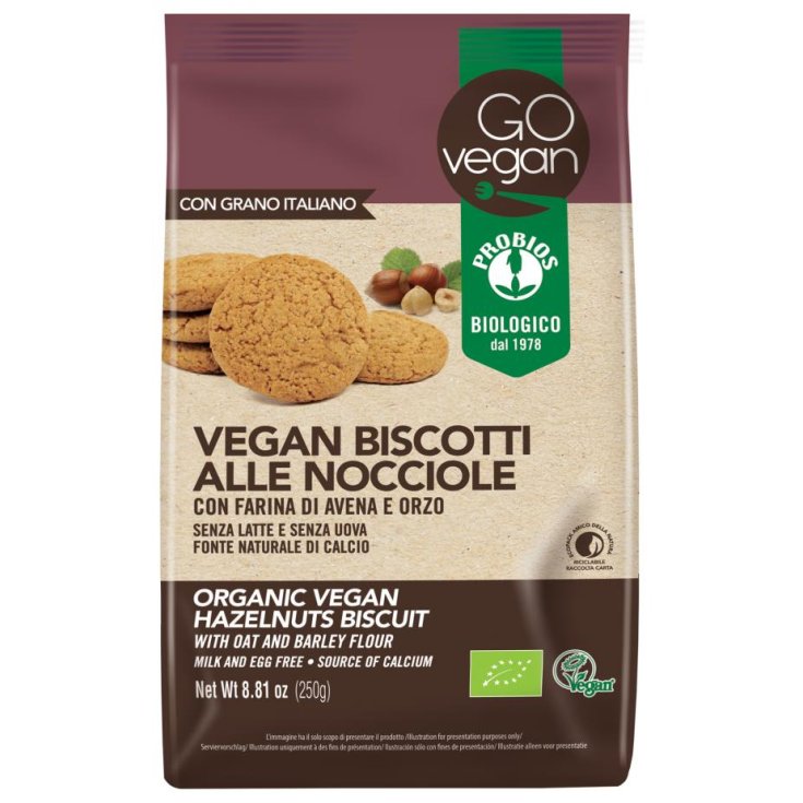 Go Vegan Biscotti Alle Nocciole Probios 250g