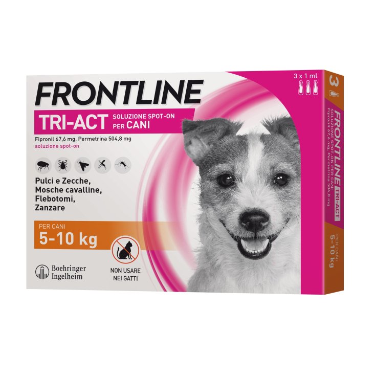 Frontline Tri-Act Cani 5-10Kg 3 Pipette