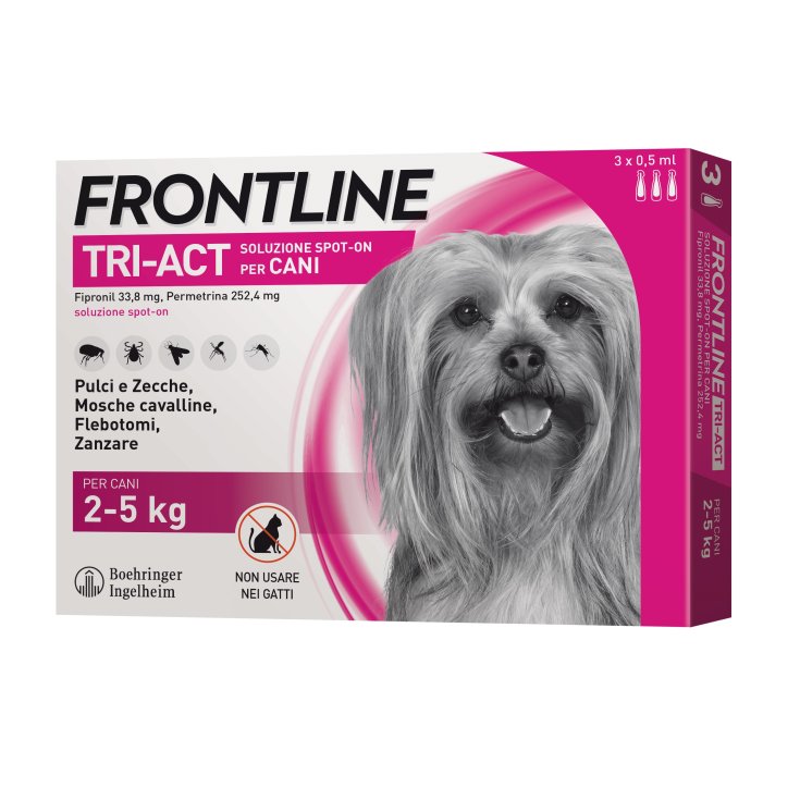 Frontline Tri-Act Cani 2-5Kg 3 Pipette