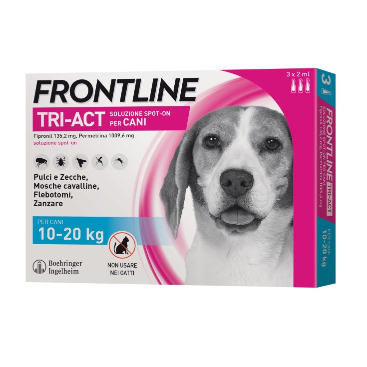 Frontline Tri-Act Cani 10-20Kg 3 Pipette