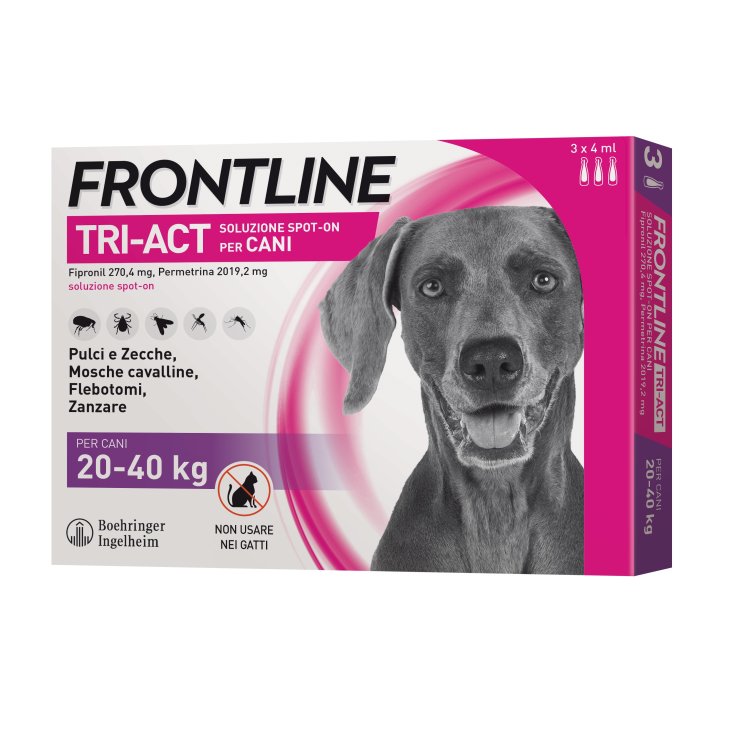 Frontline Tri-Act Cani 20-40Kg 3 Pipette