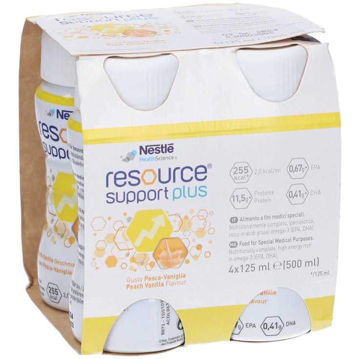 Resource Support Plus Pesca/Vaniglia Nestlè Health Science 4 x125ml