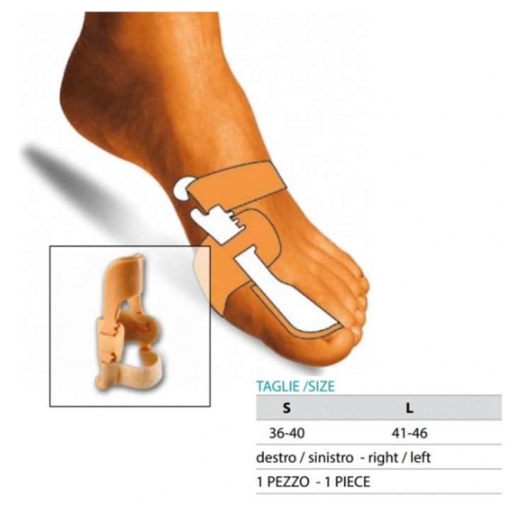 Correttore Notturno Alluce Valgo Dx Tg.S OK PED 229