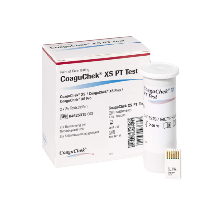 CoaguChek® XS PT Test PST Roche  2x24 Strisce Reattive