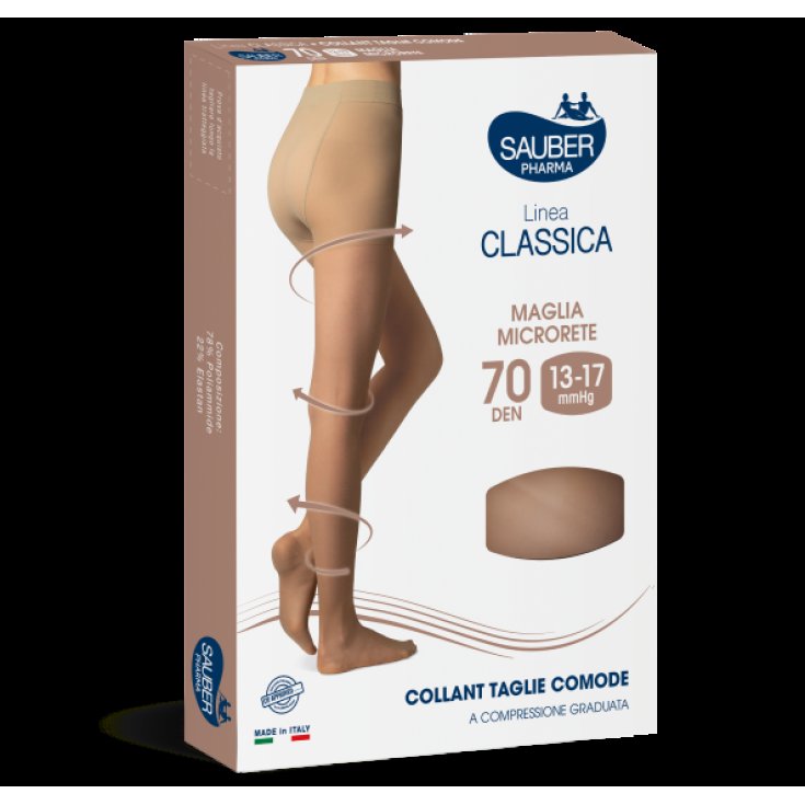 Linea Classica 70D Collant Taglie Comode Neutro Tg.2&nbsp;Sauber