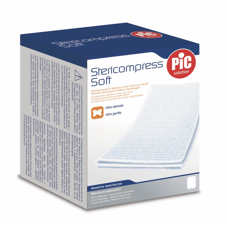 Stericompress Soft 10x10cm Compresse in TNT Sterili PIC 25 Pezzi