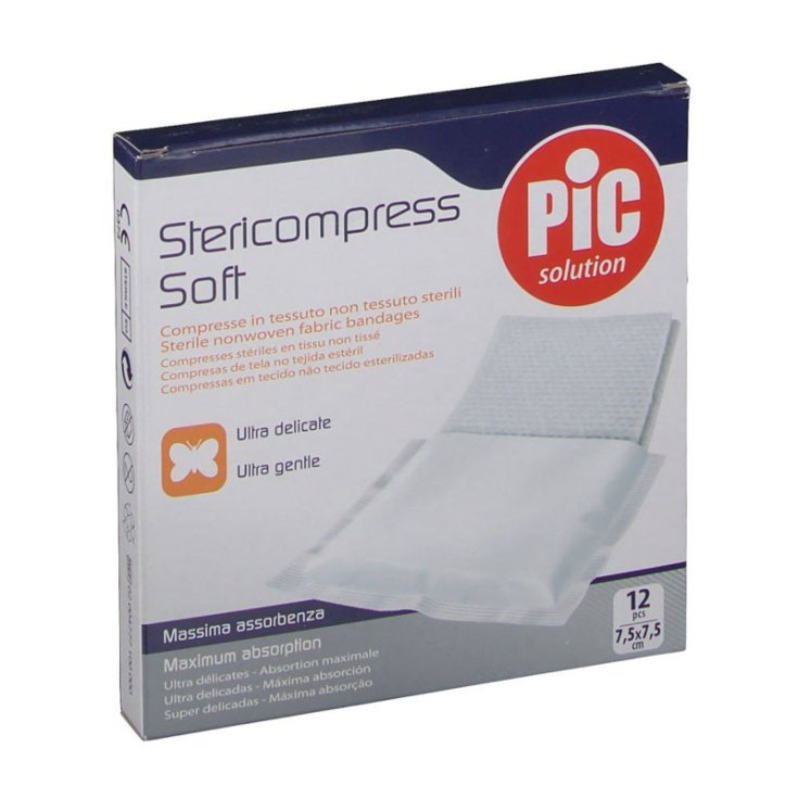 Stericompress Soft 7,5x7,5cm Pic Solution 12 Pezzi