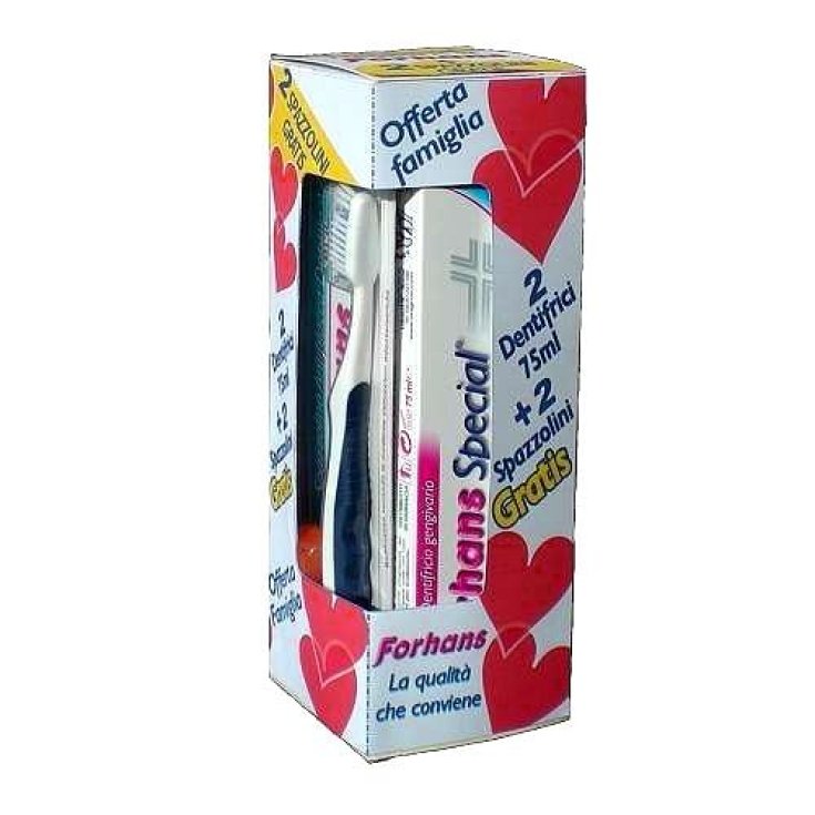 Offerta Famiglia Forhans Special 2 Dentifrici + 2 Spazzolini