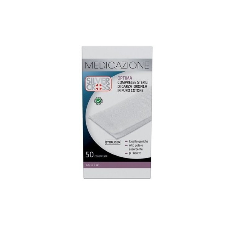 Optima Garza In Coton 10x10cm SilverCross 50 Pezzi