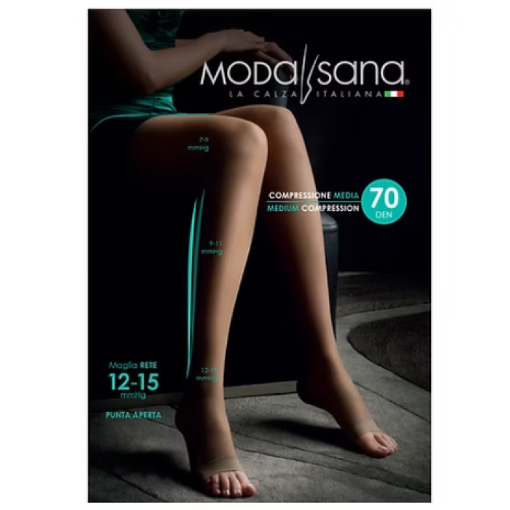 Collant 70D ATC Punta Aperta Visone 4 Modasana® 1 Paio