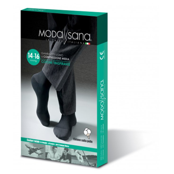 Modasana 14 Gambaletto Cotone Nero XXL GloriaMed®