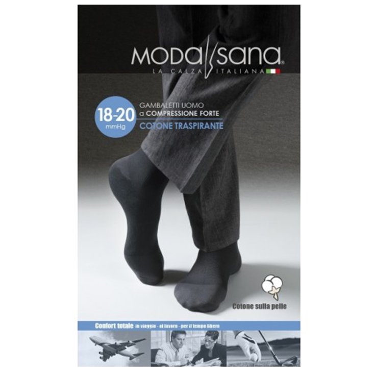 Modasana 18 Gambaletto Cotone Antracite S GloriaMed®