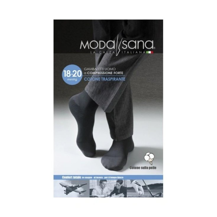 Gambaletto 18-20 Cotone Traspirante Blu XL Modasana&reg; 1 Paio