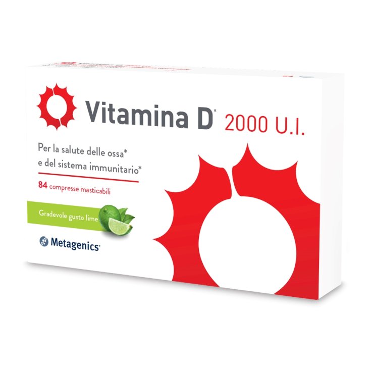 Vitamina D 2000 U.I. Metagenics® 84 Compresse Masticabili