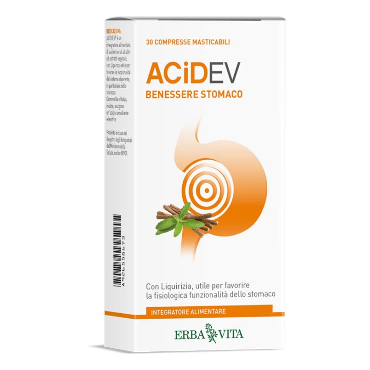 Acid-EV Erba Vita 30 Compresse Masticabili