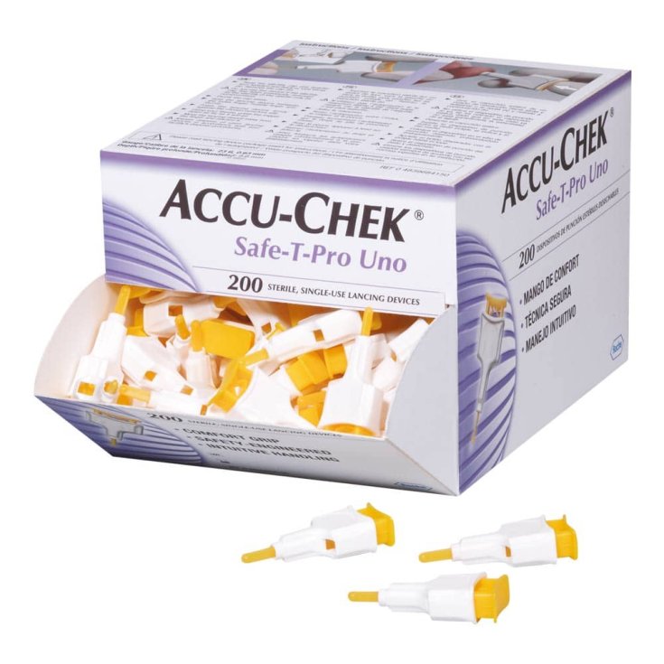 Accu-Chek Safe-T-Pro Uno 200 Pezzi