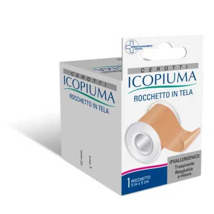 Icopiuma Cerotto Rocchetto In Tela Ipoallergenico 5cm x 5m