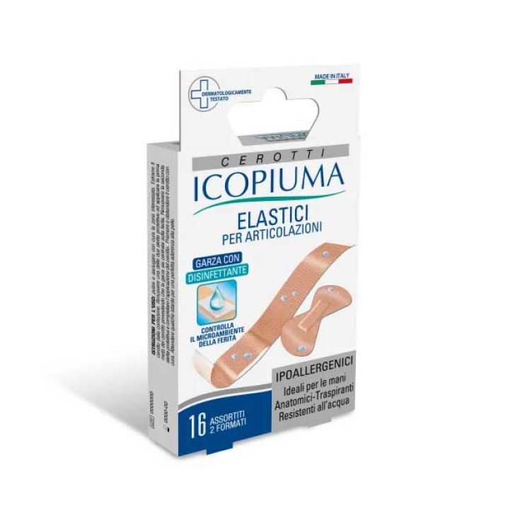 Icopiuma Cerotti Per Dita In Cotone Elastico Ipoallergenici Ergonomici  16Pezzi