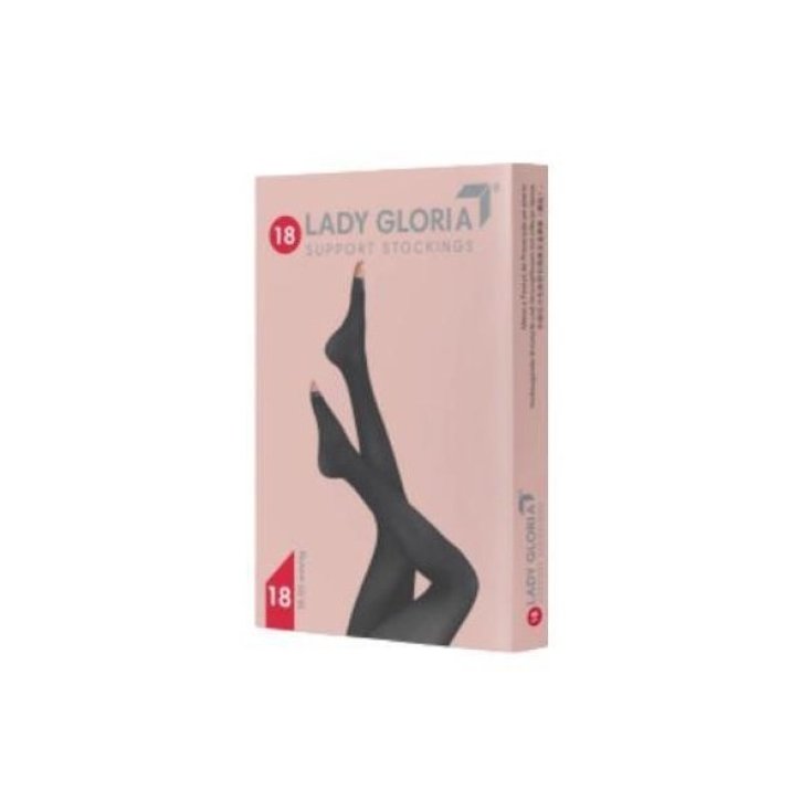 Ladygloria 18 Collant Punta Aperta Daino 2 GloriaMed&reg; 1 Paio