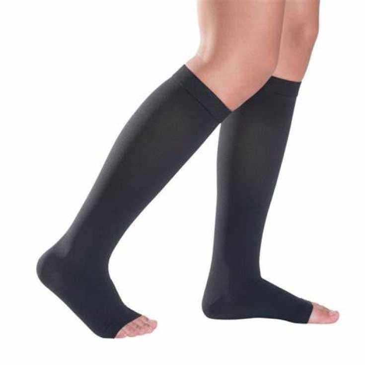 Ladygloria 18 Gambaletto Punta Aperta Nero 2 GloriaMed&reg; 1 Paio