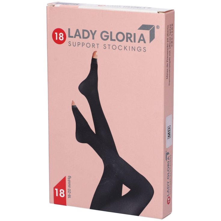 Ladygloria 18 Autoreggente Punta Aperta Sahara 4 GloriaMed&reg; 1 Paio