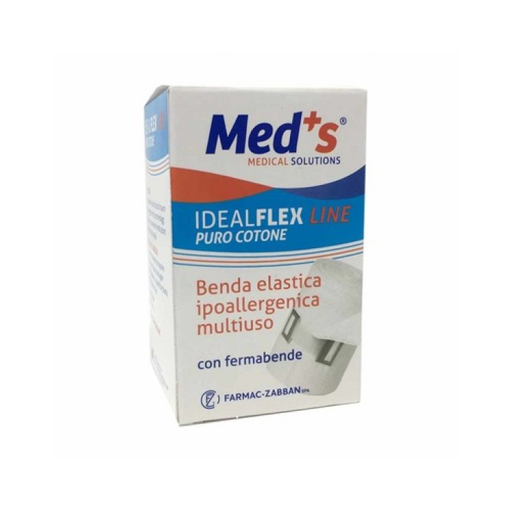 Meds® Benda Elastica In Cotone IDEALFLEX cm10 FARMAC-ZABBAN