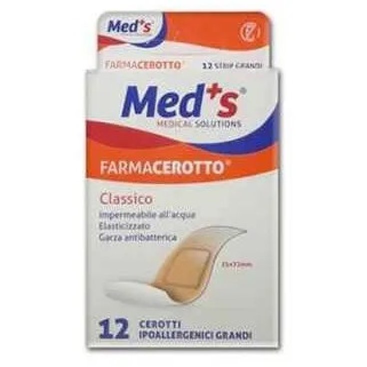 Cerotto Poliuretano Classico Grande FarmaCerotto Med's 12 Pezzi