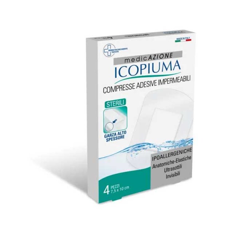 Icopiuma Compresse Adesive Impermeabili 10x7,5cm