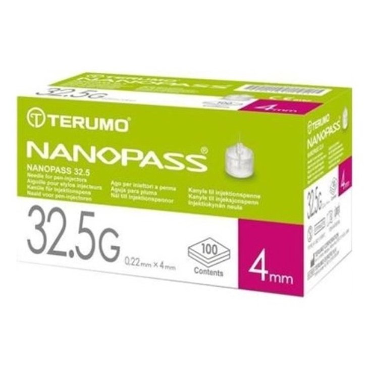 Ago Nanopass® G32,5 4mm TERUMO® 100 Pezzi