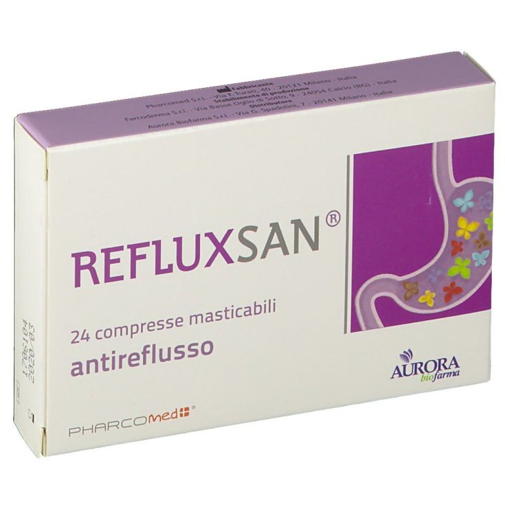PharcoMed Refluxsan® Antireflusso Aurora BioFarma 24 Compresse Masticabili
