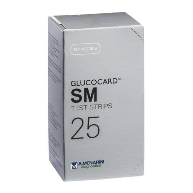 Glucocard SM A.Menarini Diagnostics 25 Test Strips