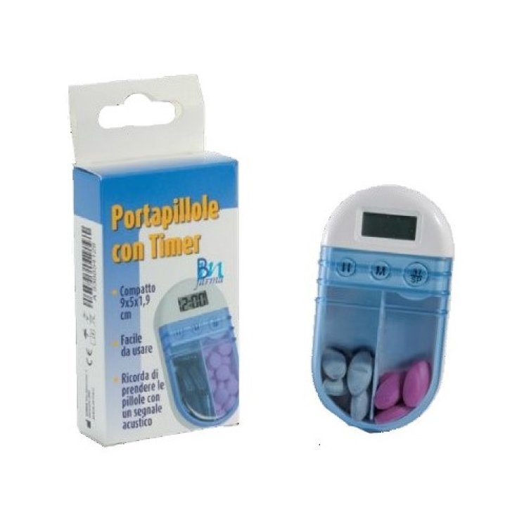 Portapillole Con Timer BM Farma 1 Pezzo Portapillole Con Timer BM Farma 1 Pezzo