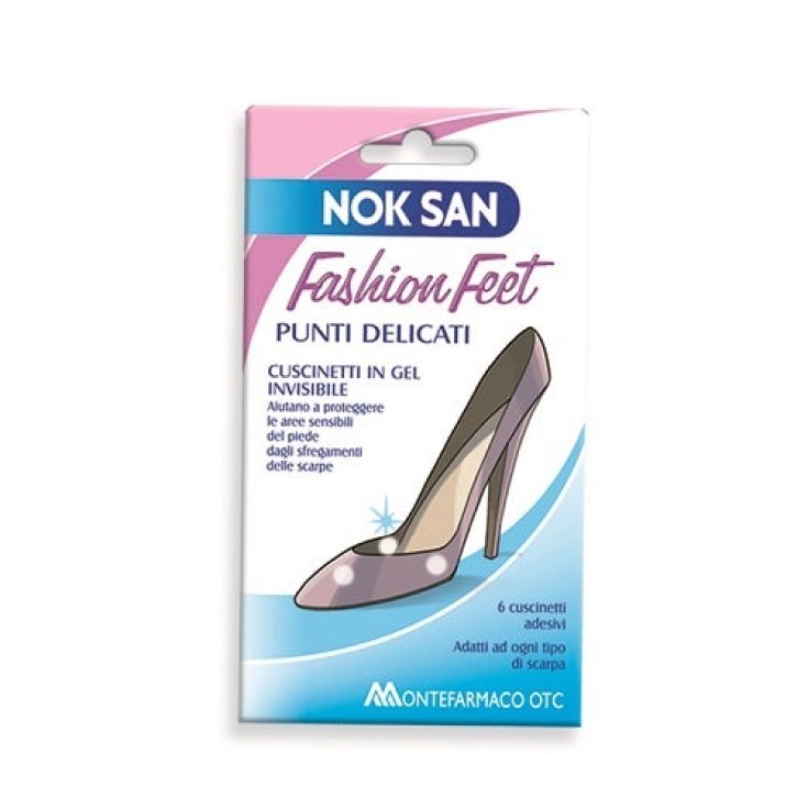NokSan Fashion Feet Cuscinetti Adesivi Montefarmaco Otc 6 Pezzi