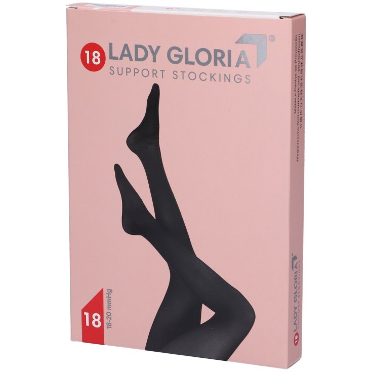 Ladygloria 18 Autoreggente 140Den Nero 5 GloriaMed® 1 Paio
