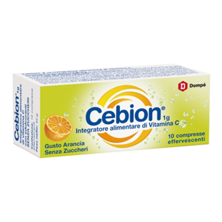 Cebion 1g Vitamina C Senza Zucchero 10 Compresse Effervescenti