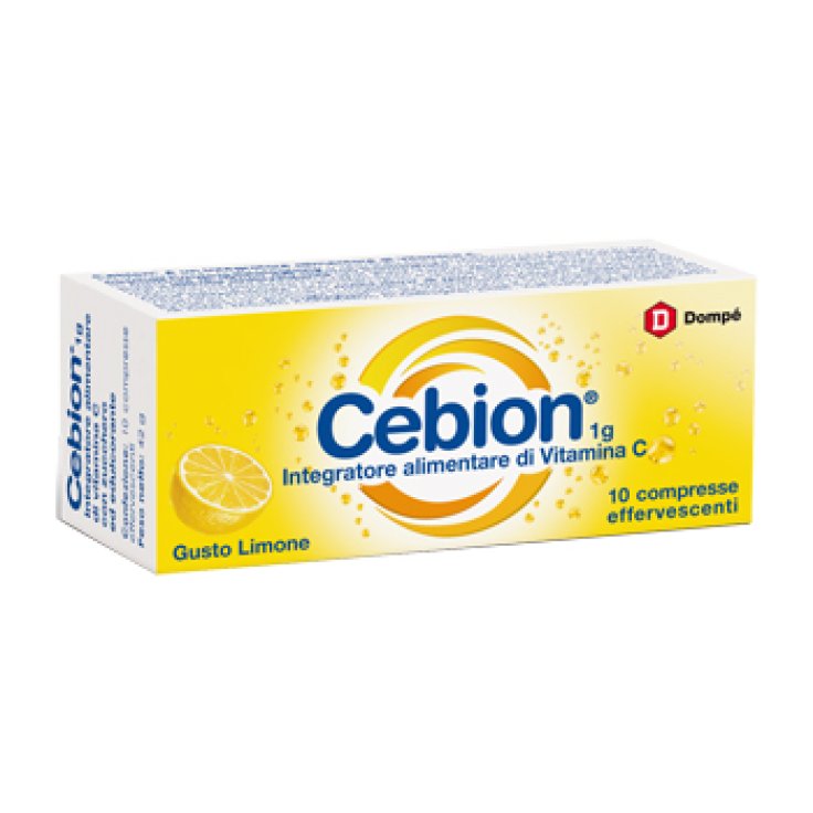 Cebion 1g  Vitamina C Limone 10 Compresse Effervescenti