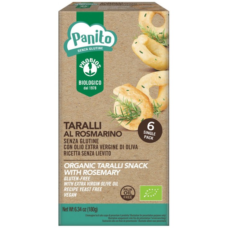 Panito Taralli Al Rosmarino Probios 6x30g