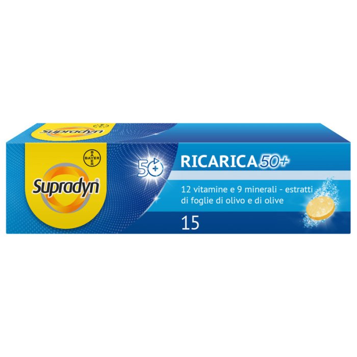 Supradyn Ricarica 50+ Integratore Vitamine e Minerali 15 Cpr Eff