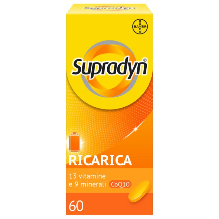 Supradyn Ricarica Integratore Multivitaminico e Minerali 60 Compresse