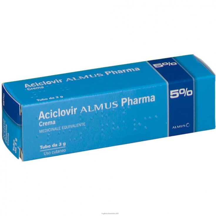 Almus Aciclovir 5% Crema Per Herpes Labiale 3g