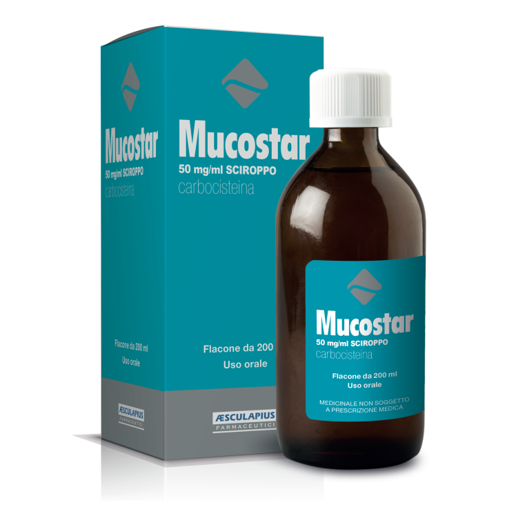 Mucostar 50 mg/ml Sciroppo Aesculapius Farmaceutici 200ml 