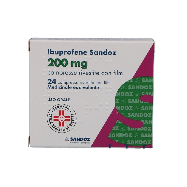 Ibuprofene Sandoz 200mg  24 Compresse Rivestite